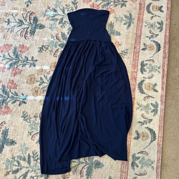 SOLID & STRIPED Strapless Soglio Dress in French Navy Blue, size XS - Picture 6 of 6